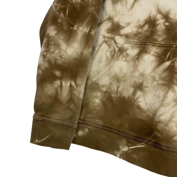 Lululemon Athletica Brown & Cream Tie Dye Hoodie Sweatshirt - Picture 3 of 6